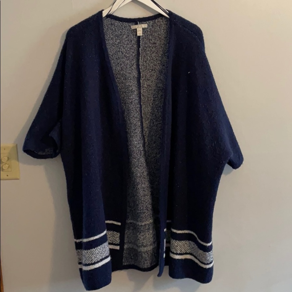 Navy Sweater Cardigan